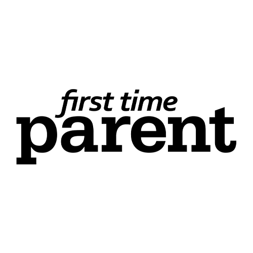 first time parent black and white logo